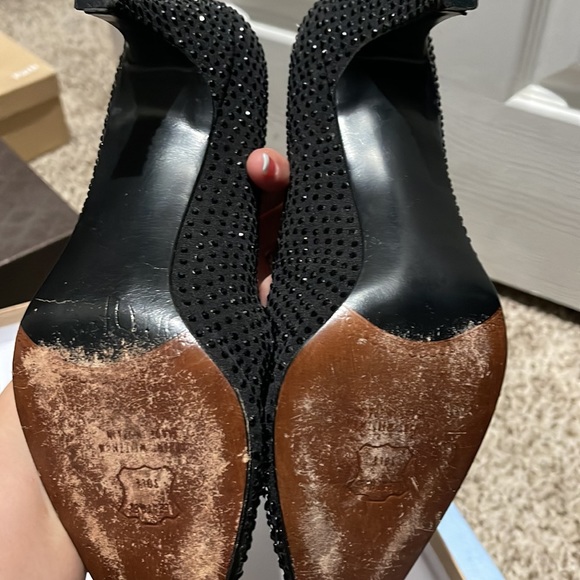 Black Stuart Weizmann pumps - Picture 3 of 4